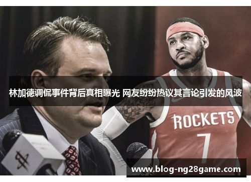 林加德调侃事件背后真相曝光 网友纷纷热议其言论引发的风波