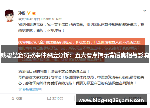 魏震禁赛罚款事件深度分析：五大看点揭示背后真相与影响